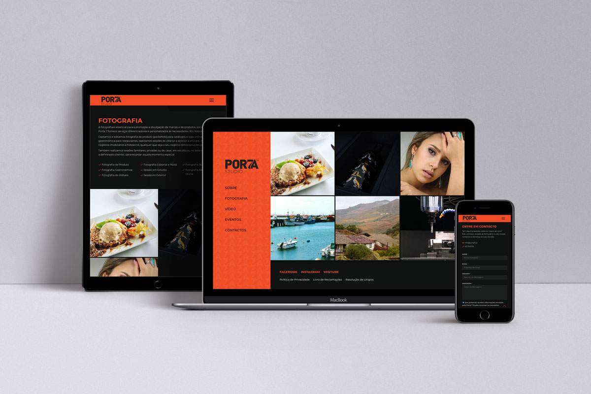 Website Porta 7 Studio - Atto Creative Solutions